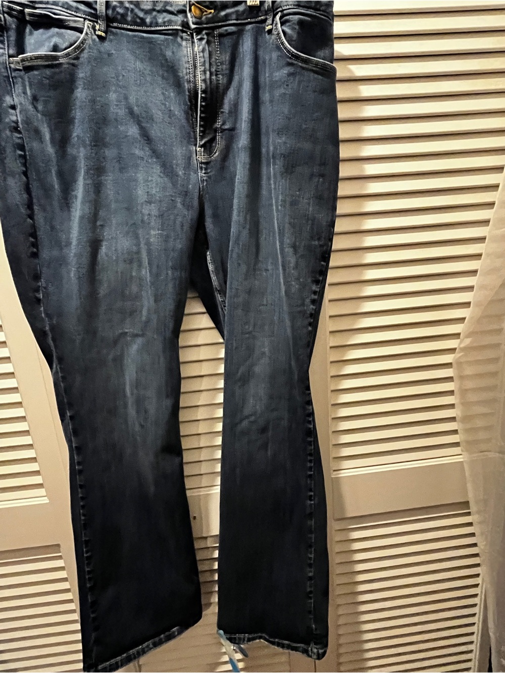 NWOT Wrangler Bold Boot High Rise Plus Size Jeans 20W X 34L Dark Wash